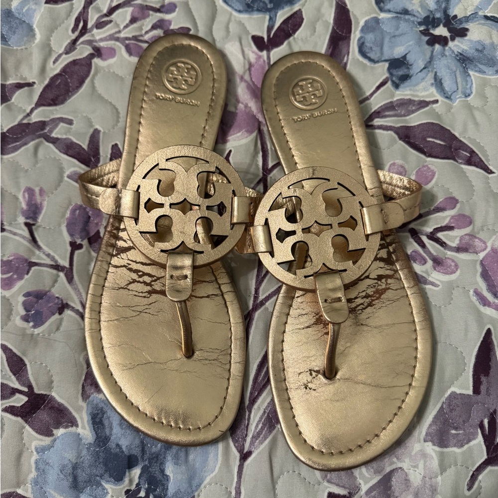 Tory Burch Millers Rose Gold Sandals